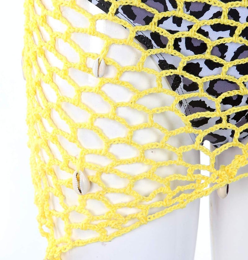Ldcx Green Swimwear Cover Up Crochet Sarong,Sexy Fashion Beach Hand Crochet Shawl Capelet Fishnet Net Skirt.(SJJ42) - Image 5